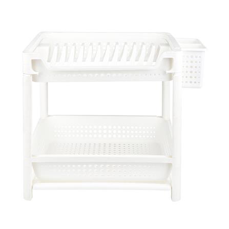 ชั้นคว่ำจานตั้งพื้นพลาสติก 2 ชั้น+ถาดรองน้ำ KECH HH-1796_1