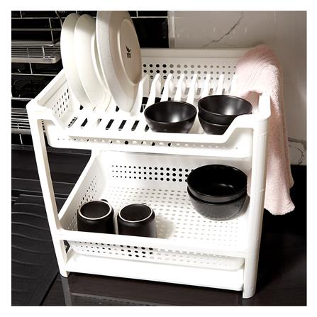 ชั้นคว่ำจานตั้งพื้นพลาสติก 2 ชั้น+ถาดรองน้ำ KECH HH-1796_3
