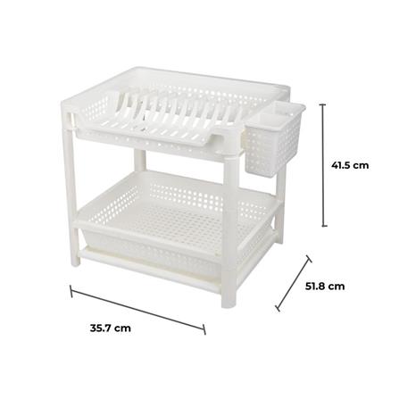 ชั้นคว่ำจานตั้งพื้นพลาสติก 2 ชั้น+ถาดรองน้ำ KECH HH-1796_4