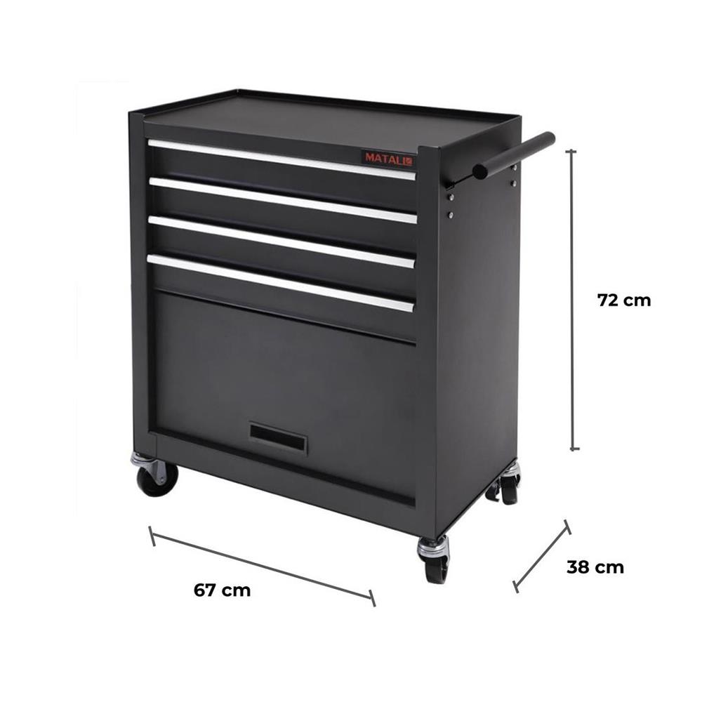 ตู้เก็บเครื่องมือมินิ 4 ลิ้นชัก MATALL XS4D