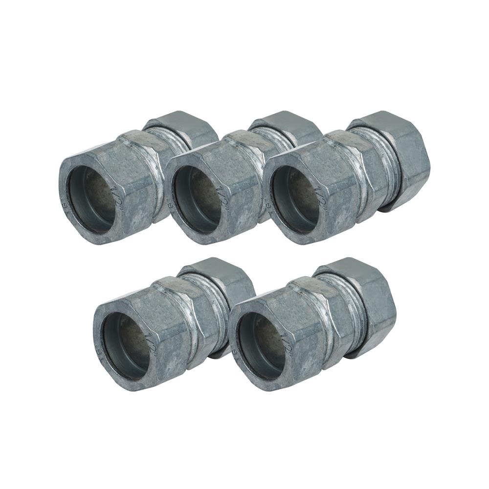 ข้อต่อบางกันน้ำ BT EMT 1/2 นิ้ว 5 ชิ้น/แพ็ก