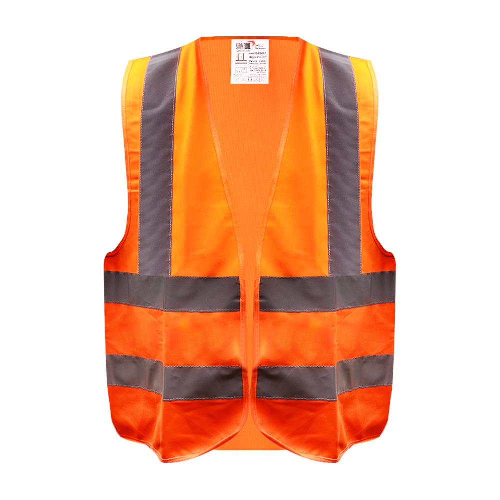 เสื้อจราจรผ้าแฟบริค YAMADA 6666AF สีส้ม