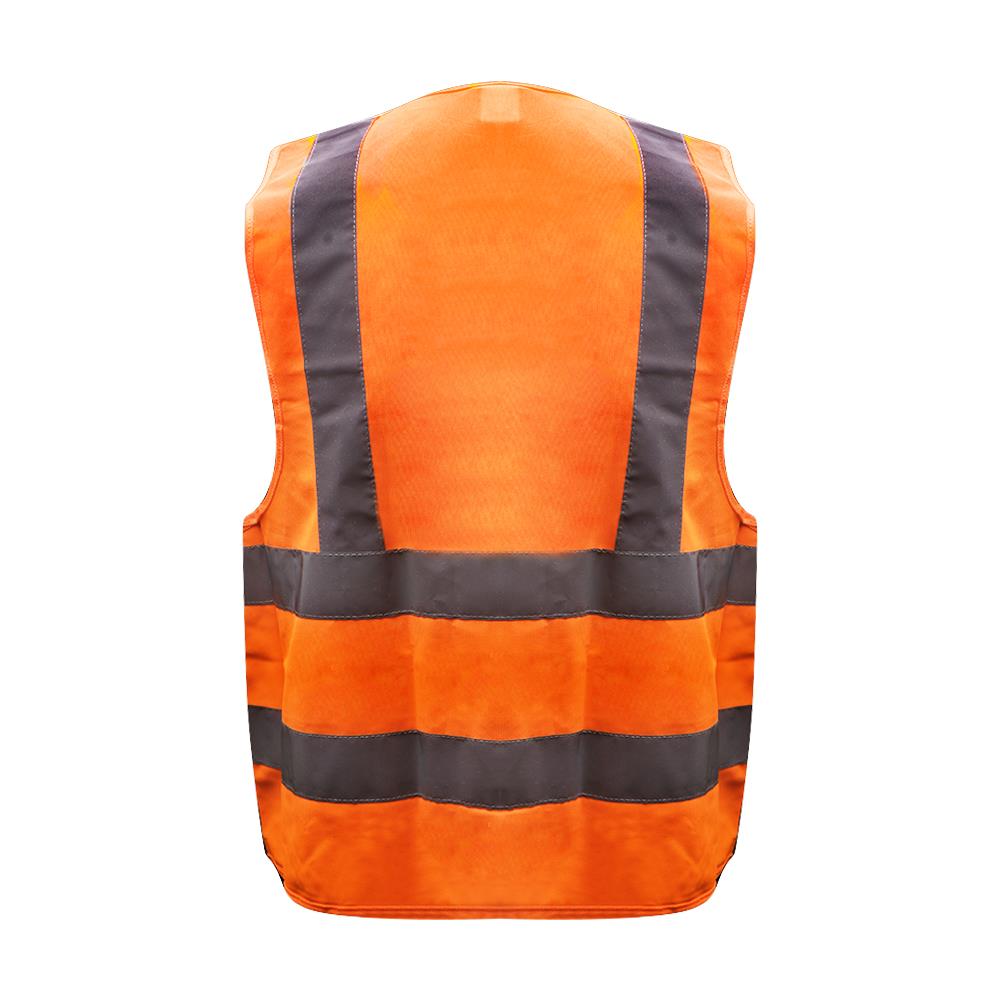 เสื้อจราจรผ้าแฟบริค YAMADA 6666AF สีส้ม