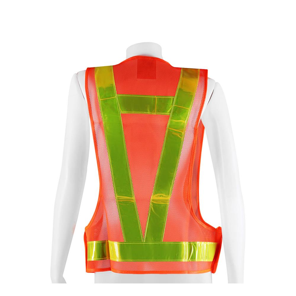 เสื้อจราจรสะท้อนแสงทรงวี YAMADA 5559V สีส้ม