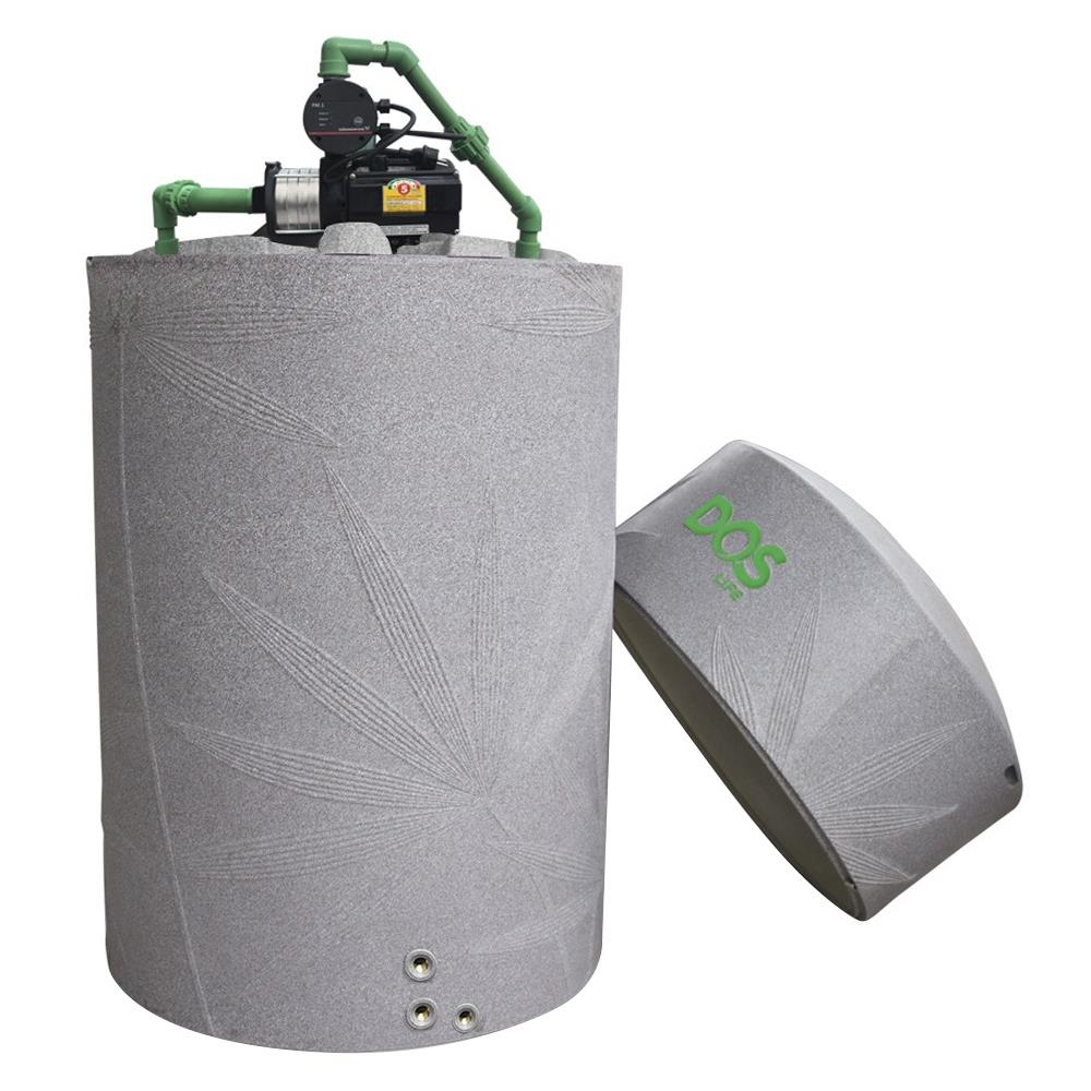 ถังเก็บน้ำ DOS WATER PAC SERIES 1500 ลิตร+ปั๊มน้ำ GRUNDFOS CMB5-46PM1 สี OXFORD GREY GRANITE