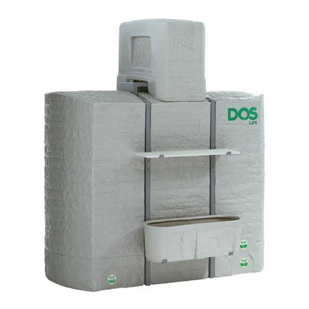 ถังเก็บน้ำ DOS MONTBLANC WATER PAC 900 ลิตร+ปั๊มน้ำ GRUNDFOS CMB3-37PM1 สี MOUNTAIN GREY