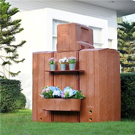 ถังเก็บน้ำ DOS TIMBERA WATER PAC 900 ลิตร+ปั๊มน้ำ GRUNDFOS CMB3-46PM1 สี LITE OAK_6