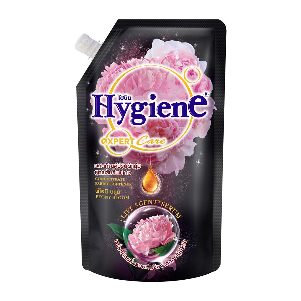 รีฟิลน้ำยาปรับผ้านุ่ม HYGIENE 480 มล. พีโอนี บลูม