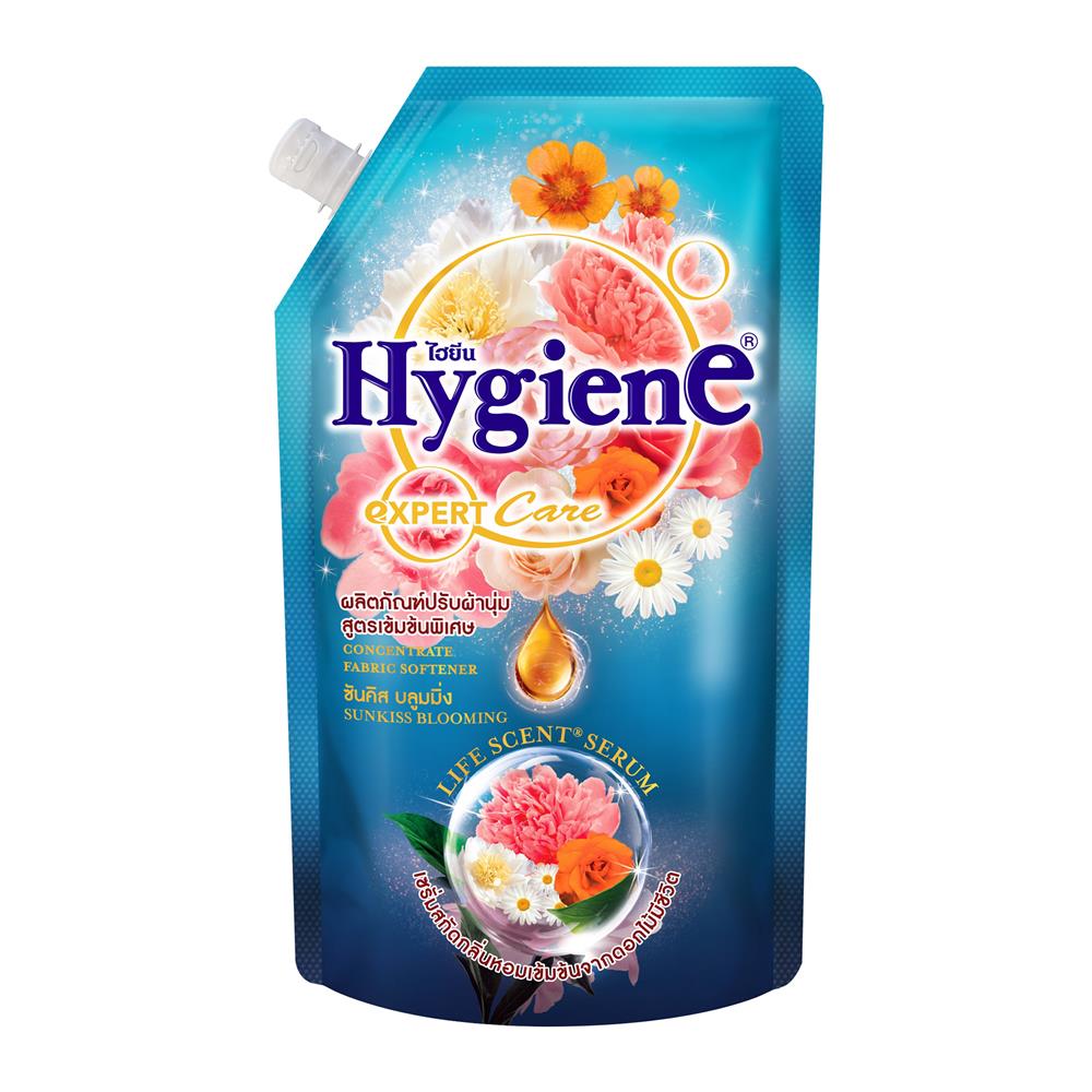 รีฟิลน้ำยาปรับผ้านุ่ม HYGIENE 480 มล. ซันคิส บลูมมิ่ง