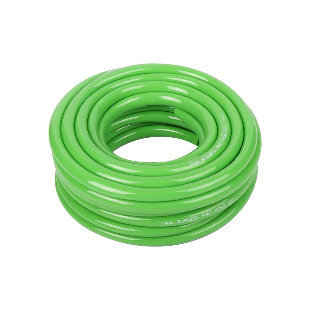 สายยางเด้ง ท่อยางไทย 15 ม. สีเขียว