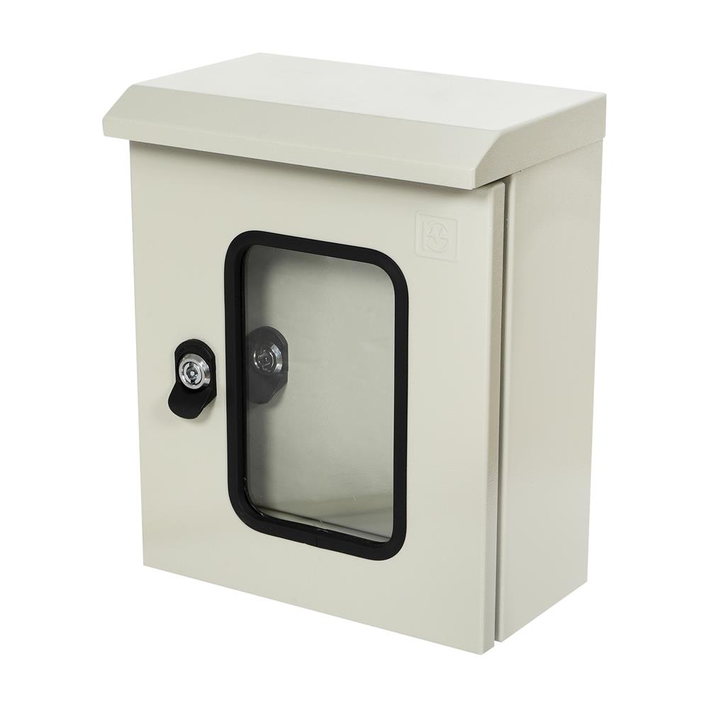 ตู้เหล็กกันน้ำแบบกระจก SIM 35X28X15 ซม.