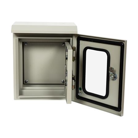 ตู้เหล็กกันน้ำแบบกระจก SIM 35X28X15 ซม._2