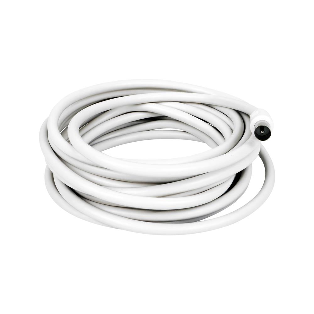 สายสัญญาณทีวี พร้อมแจ็ค MOVADA RG6 5 เมตร สีขาว