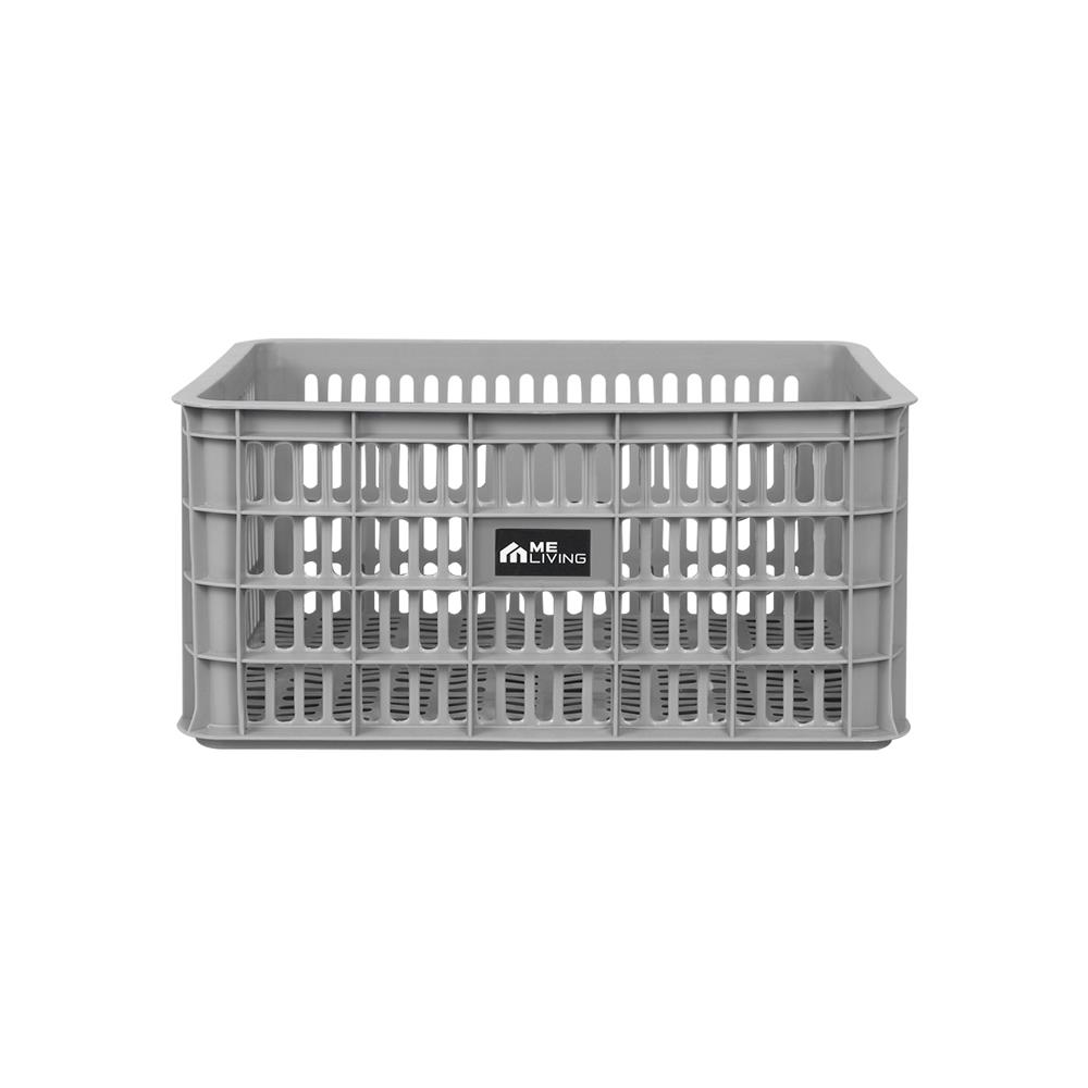 ลังพลาสติก ME LIVING 50X35.5X24 ซม. สีเทา