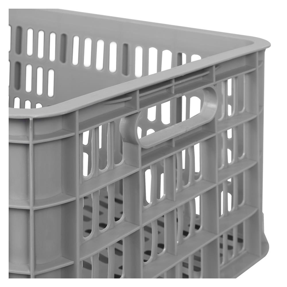 ลังพลาสติก ME LIVING 50X35.5X24 ซม. สีเทา