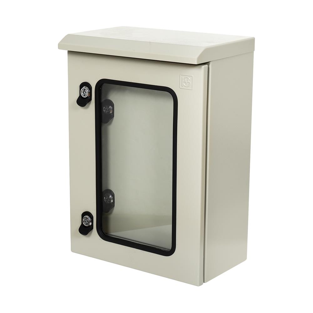 ตู้เหล็กกันน้ำแบบกระจก SIM 50X35X20 ซม.