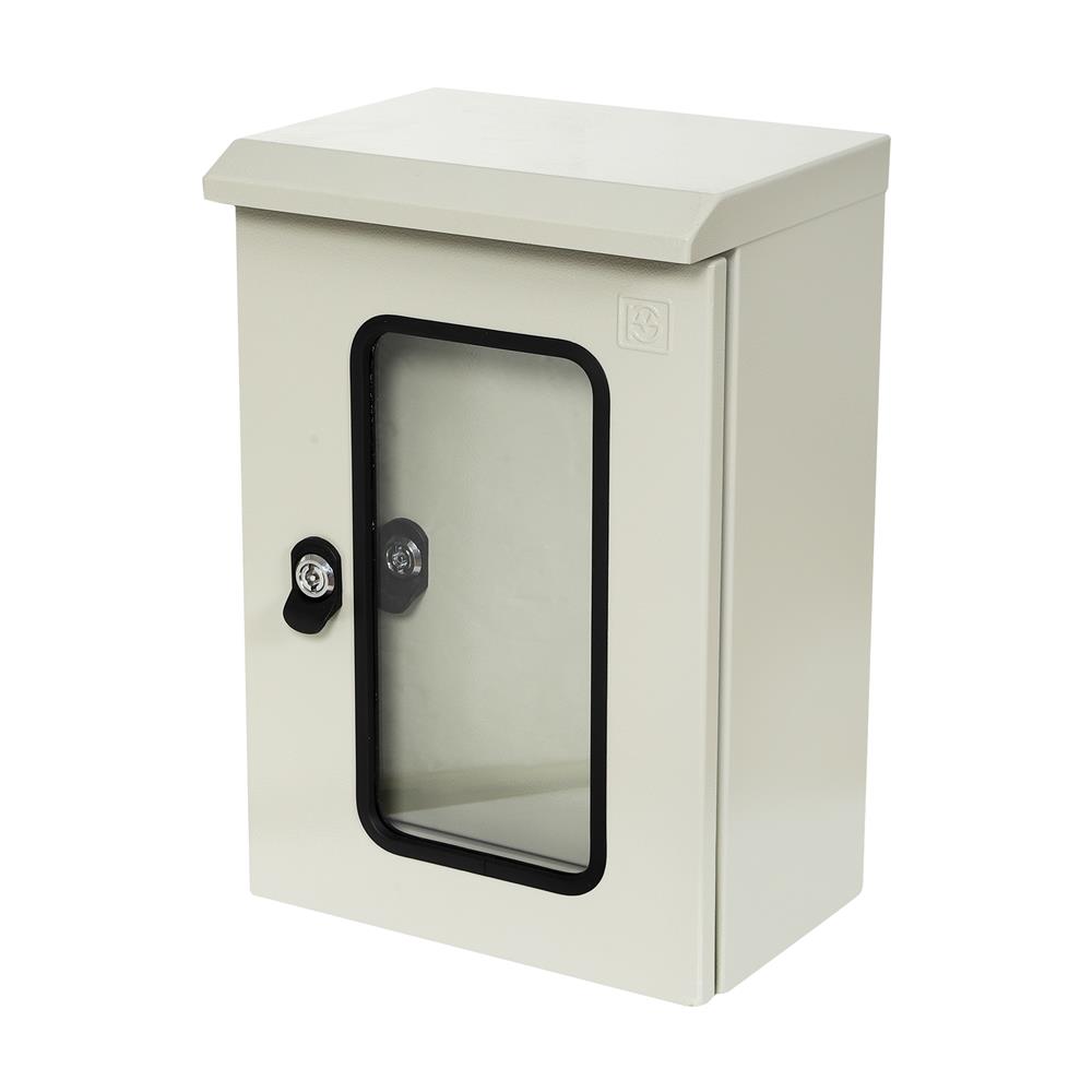 ตู้เหล็กกันน้ำแบบกระจก SIM 45X30X20 ซม.