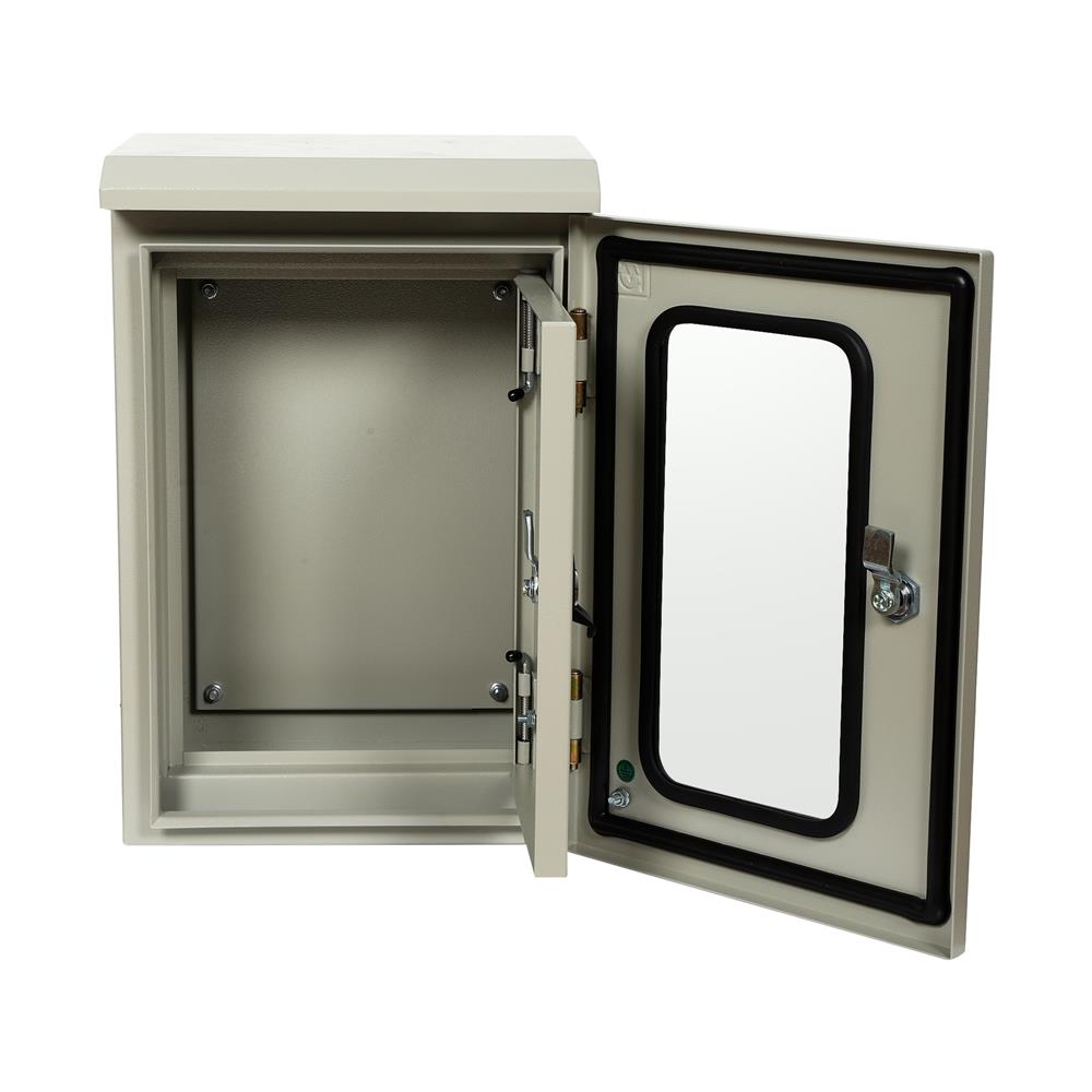 ตู้เหล็กกันน้ำแบบกระจก SIM 45X30X20 ซม.