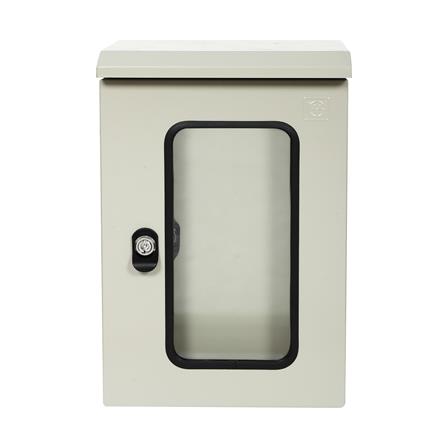 ตู้เหล็กกันน้ำแบบกระจก SIM 45X30X20 ซม._0