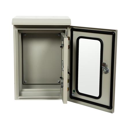 ตู้เหล็กกันน้ำแบบกระจก SIM 45X30X20 ซม._2