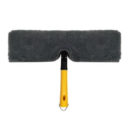 อะไหล่ผ้าม็อบดันฝุ่นไมโครไฟเบอร์พร้อมด้าม 2 หน้า SMILE ARM 16 นิ้ว สีดำ_0