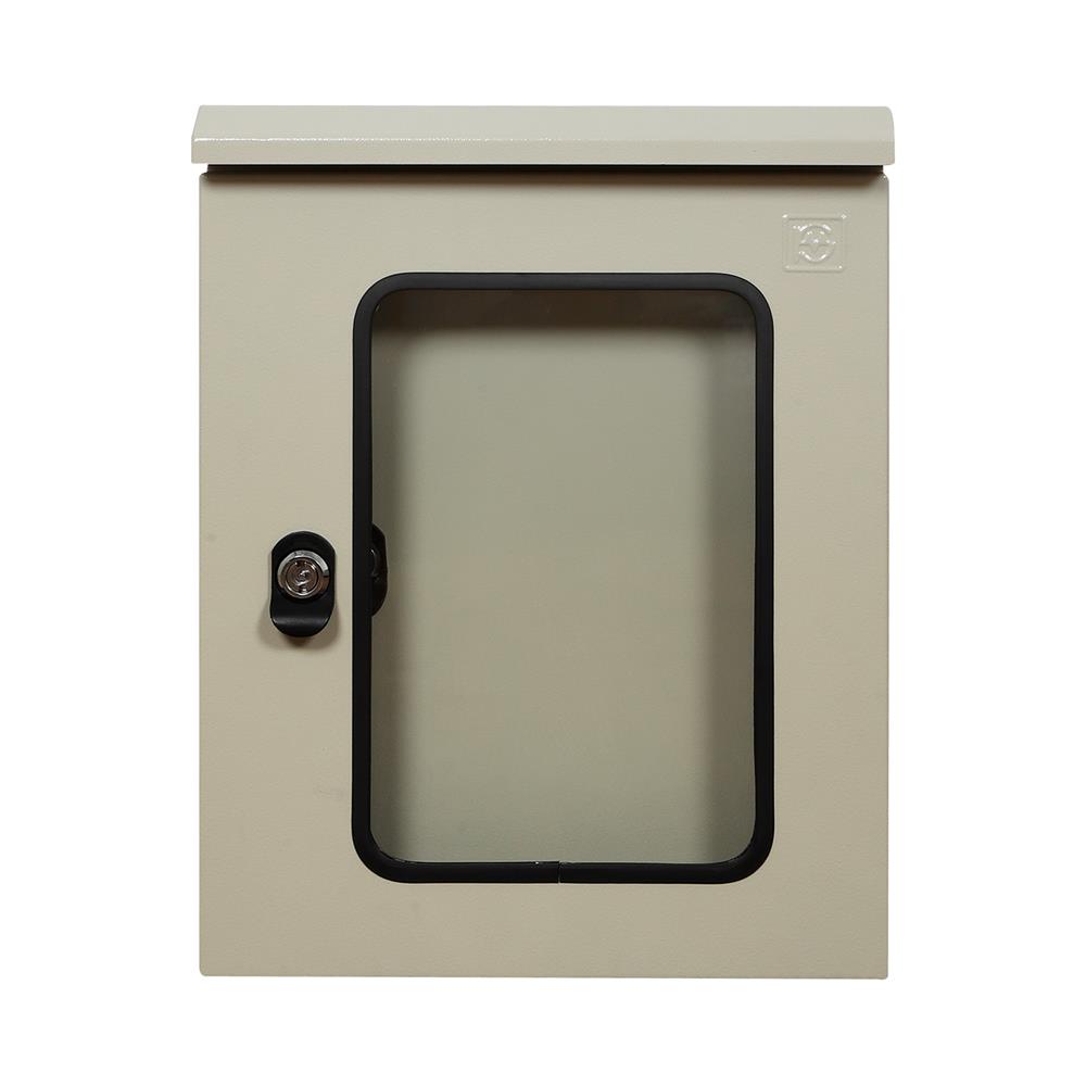 ตู้เหล็กกันน้ำแบบกระจก SIM 35X45X15 ซม.