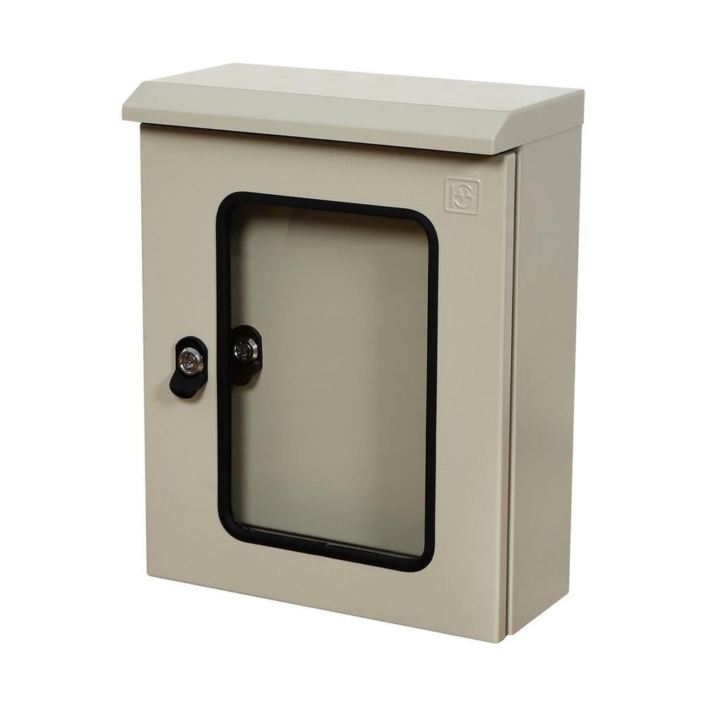 ตู้เหล็กกันน้ำแบบกระจก SIM 35X45X15 ซม.