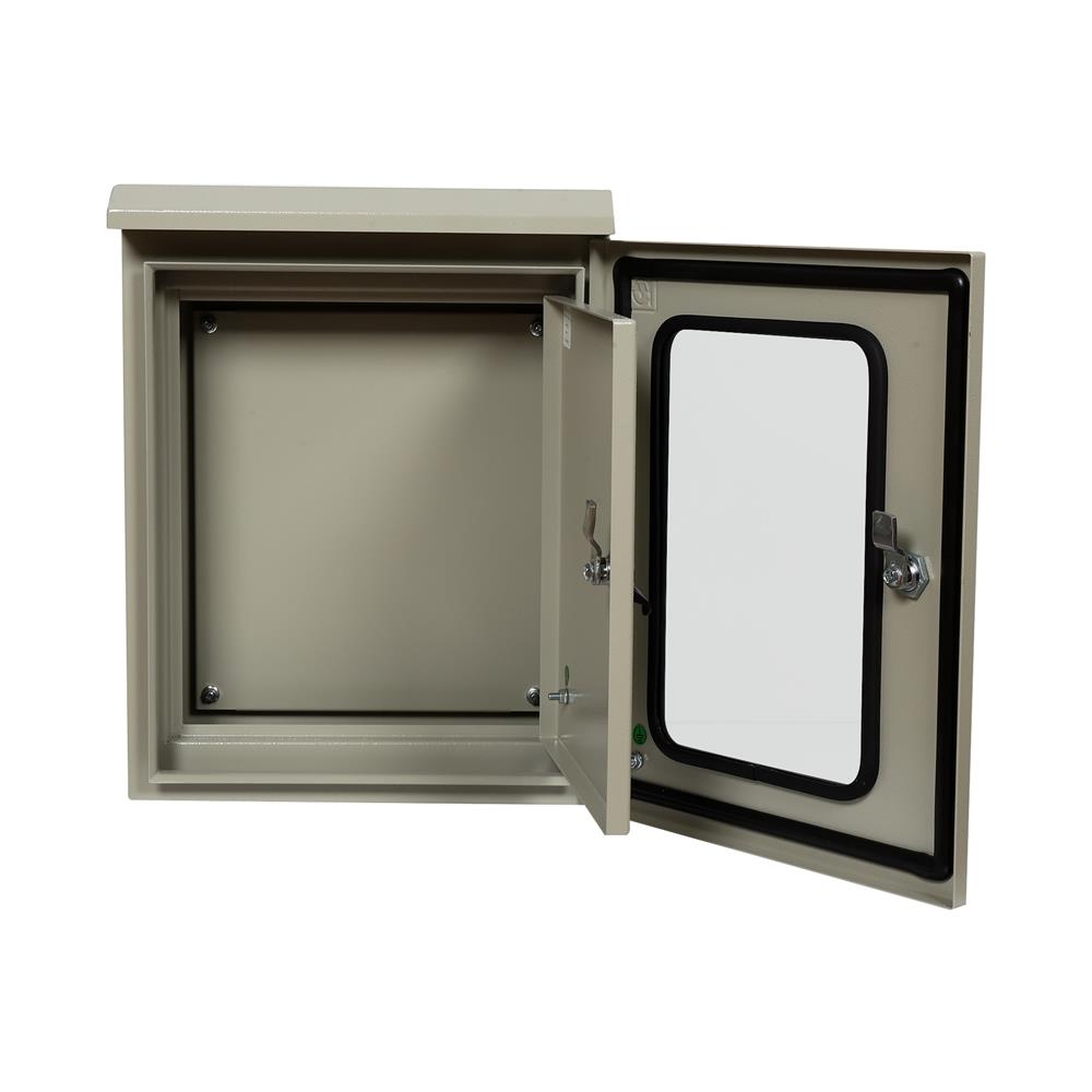 ตู้เหล็กกันน้ำแบบกระจก SIM 35X45X15 ซม.