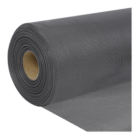 มุ้งลวดไฟเบอร์กลาส หมีโพล่าร์ 48 นิ้ว X 30 เมตร สีเทา_0