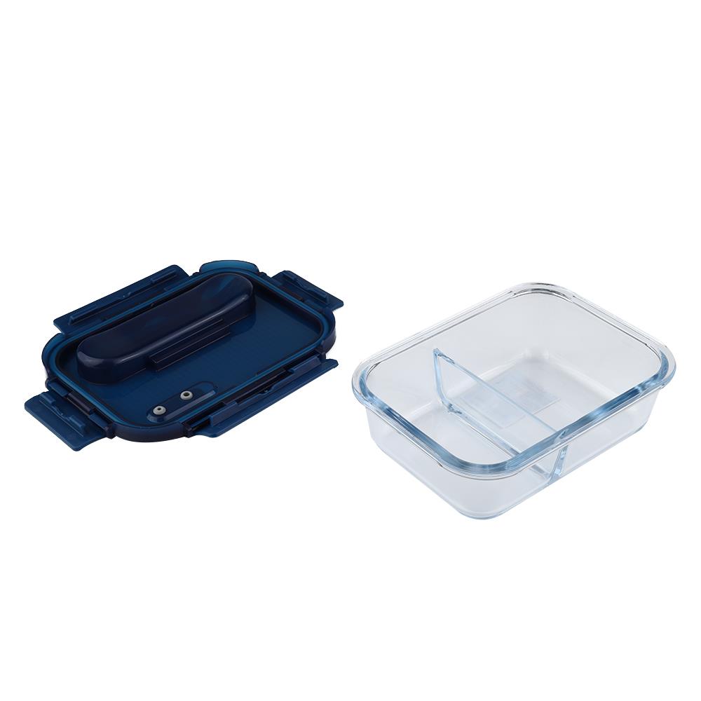 กล่องอาหารแก้วแบ่งช่อง 0.98 ลิตร SUPER LOCK