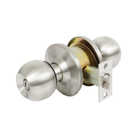 ลูกบิดห้องน้ำ หัวกลม COLT LITE B5871 BK/SS ฝาใหญ่ สีสเตนเลส