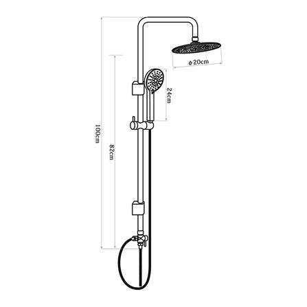 ฝักบัว RAIN SHOWER RASLAND RA SS34RAIN สเตนเลส_6