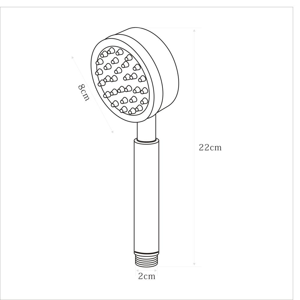 ชุดฝักบัวสายอ่อน 1 ระดับ RASLAND 25896 สเตนเลส