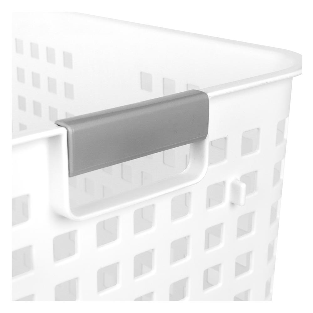 ตะกร้าผ้าเหลี่ยมสูง HH-1060 ขาว PLIM