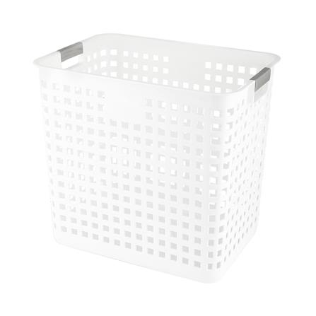 ตะกร้าผ้าเหลี่ยมสูง HH-1060 ขาว PLIM