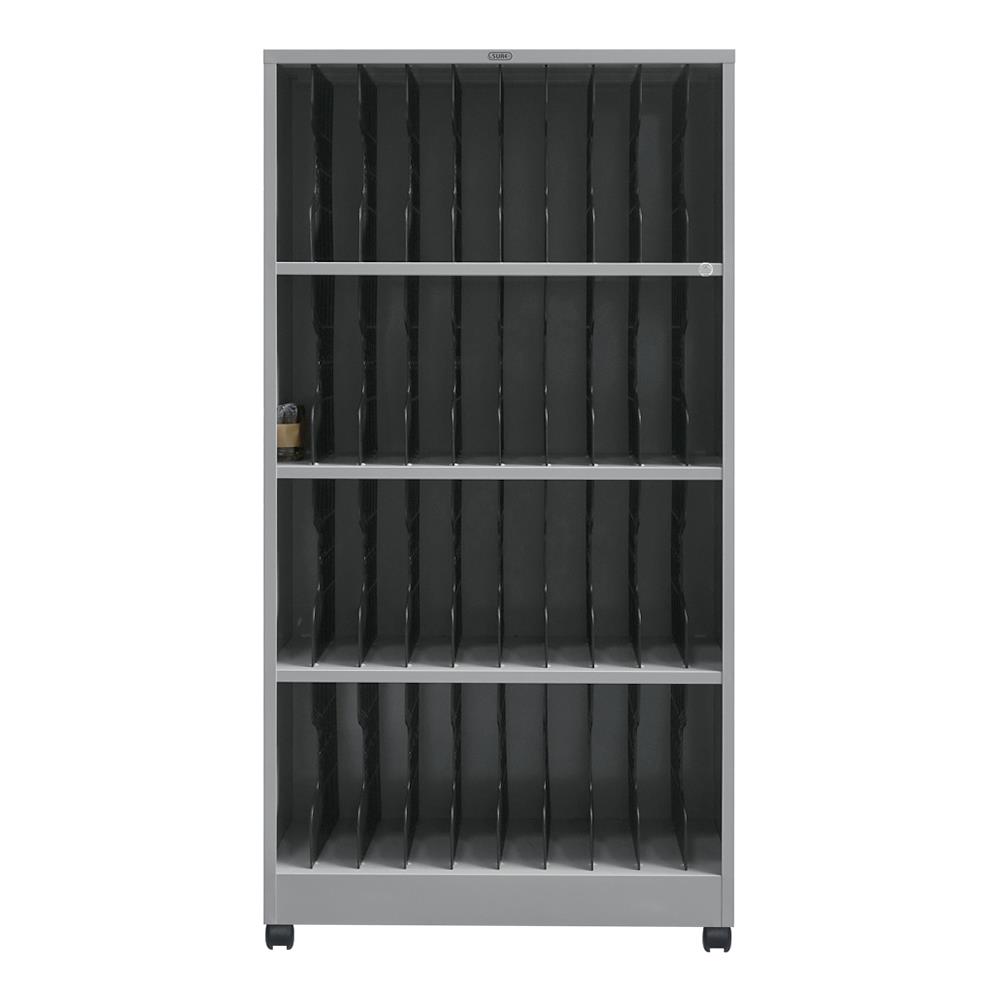 ตู้เหล็กเก็บแฟ้มเอกสาร 40 ช่อง SURE S-666 สีเทา