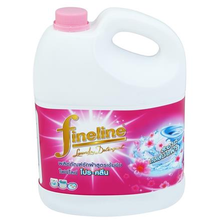 น้ำยาซักผ้า FINELINE 3,000ml PRO CLEAN PINK_0