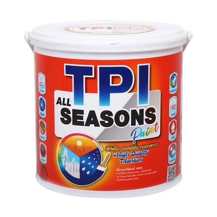 สีน้ำทาภายนอก ชนิดกึ่งเงา TPI ALL SEASON สีขาวไลท์ 1 แกลลอน_0