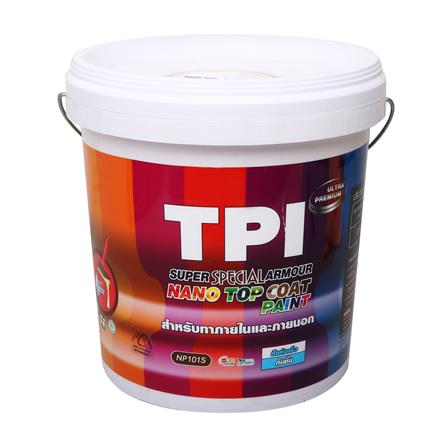 สีน้ำทาภายนอกและภายใน ชนิดกึ่งเงา TPI NANO SUPER SPECIAL ARMOUR BASE A สีขาว 2.5 แกลลอน_0