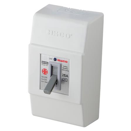 เซฟตี้เบรกเกอร์พร้อมกล่อง 25 แอมป์ 1 เฟส HACO SB_1