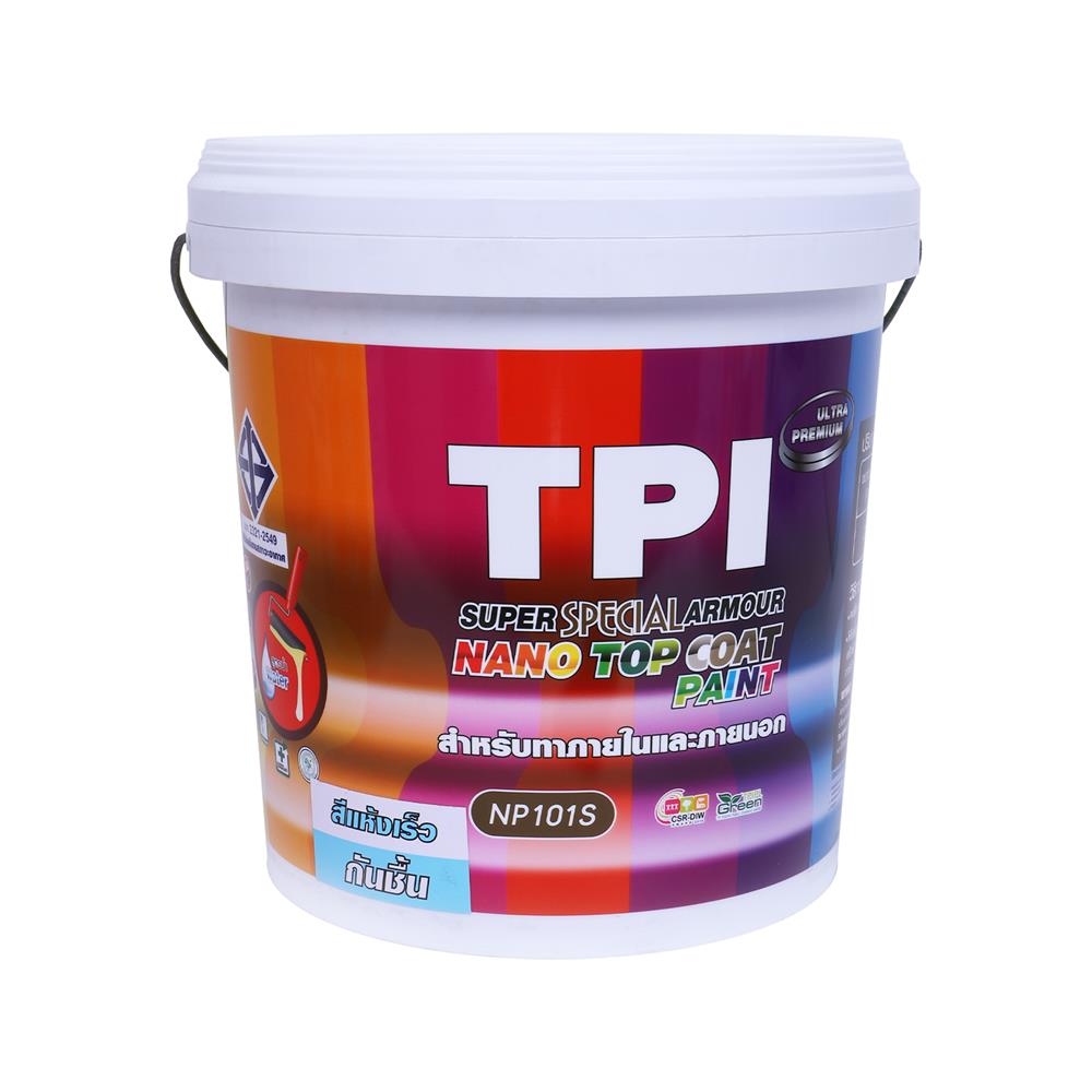 สีน้ำทาภายนอกและภายใน ชนิดกึ่งเงา TPI NANO SUPER SPECIAL ARMOUR BASE D สีขาว 2.5 แกลลอน