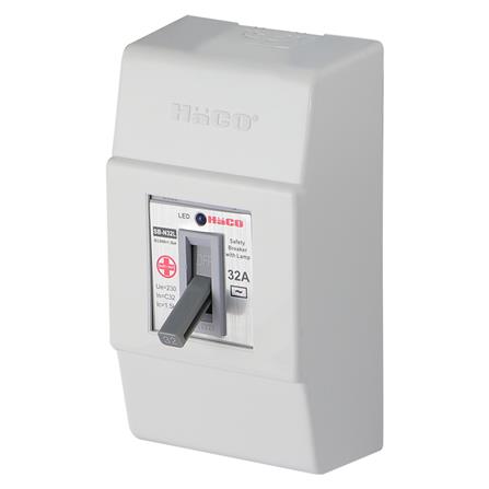 เซฟตี้เบรกเกอร์พร้อมกล่อง 32 แอมป์ 1 เฟส HACO SB_1