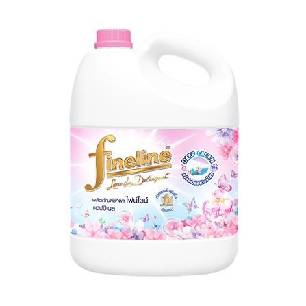 น้ำยาซักผ้า FINELINE HAPPINESS 2,800 มล. PINK SHINE