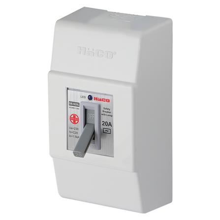 เซฟตี้เบรกเกอร์พร้อมกล่อง 20 แอมป์ 1 เฟส HACO SB_1