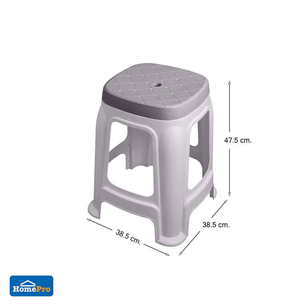 เก้าอี้พลาสติก SPRING BELLA สีเทา