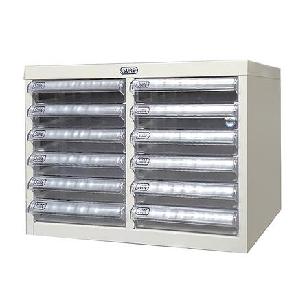 ตู้ลิ้นชักเหล็ก 12 ลิ้นชัก SURE SD-101 สีครีม_0