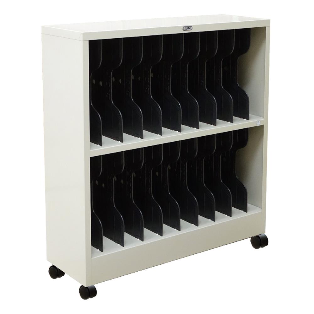 ตู้เหล็กเก็บแฟ้มเอกสาร 20 ช่อง SURE S-366 สีครีม