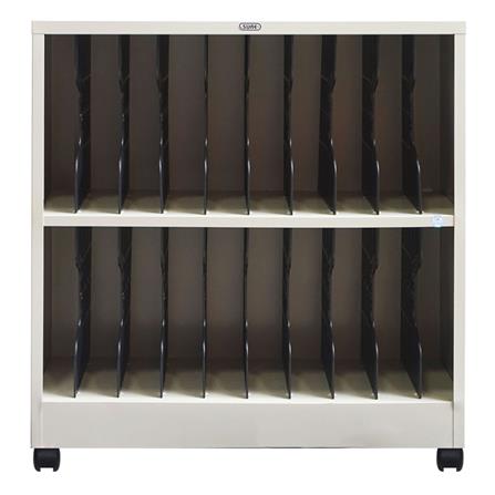 ตู้เหล็กเก็บแฟ้มเอกสาร 20 ช่อง SURE S-366 สีครีม_1