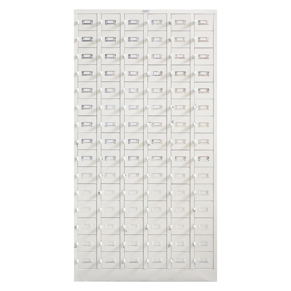 ตู้เหล็กสูงบานเปิดทึบ SURE LK-090 สีครีม