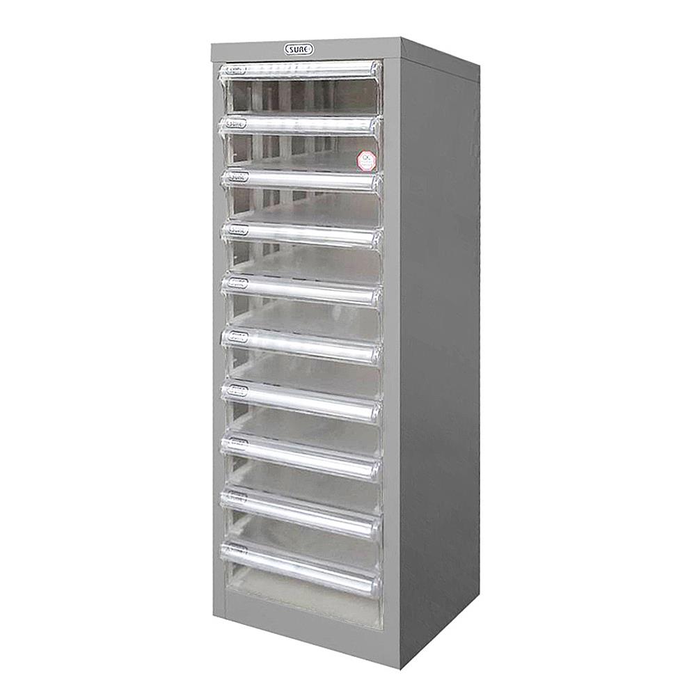 ตู้ลิ้นชักเหล็ก 10 ลิ้นชัก SURE SD-202 สีเทา